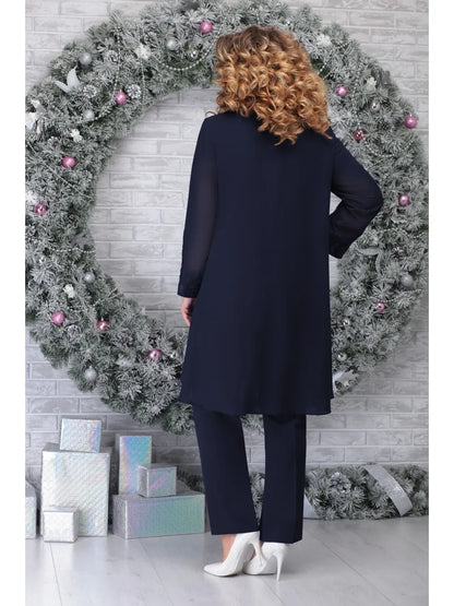 Stylish 3-Piece Plus Size Suit Set for Women