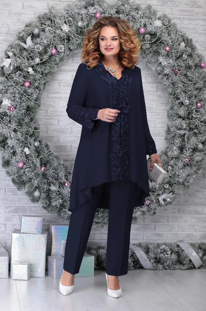Stylish 3-Piece Plus Size Suit Set for Women