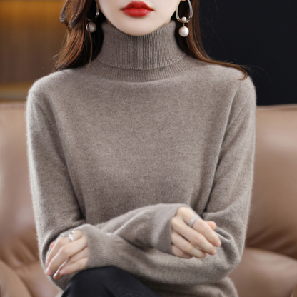 Soft Women's Cashmere Crew Neck Winter Sweater