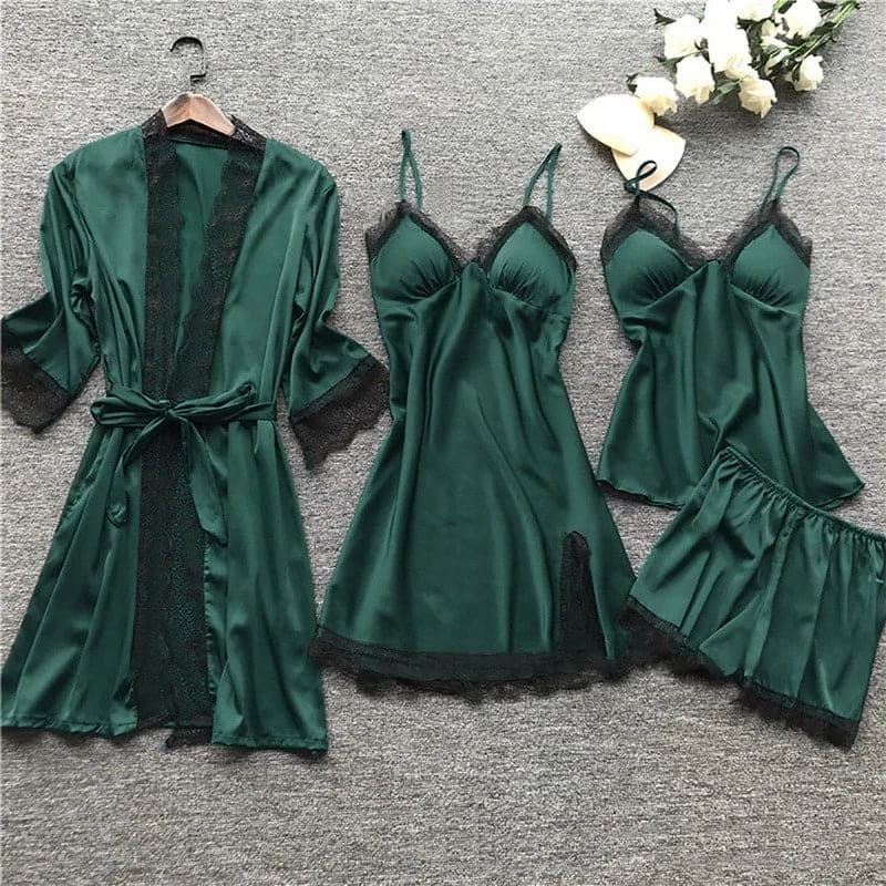 Silky Smooth Sleepwear Set - Pexav