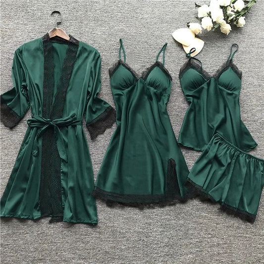 Silky Smooth Sleepwear Set - Pexav