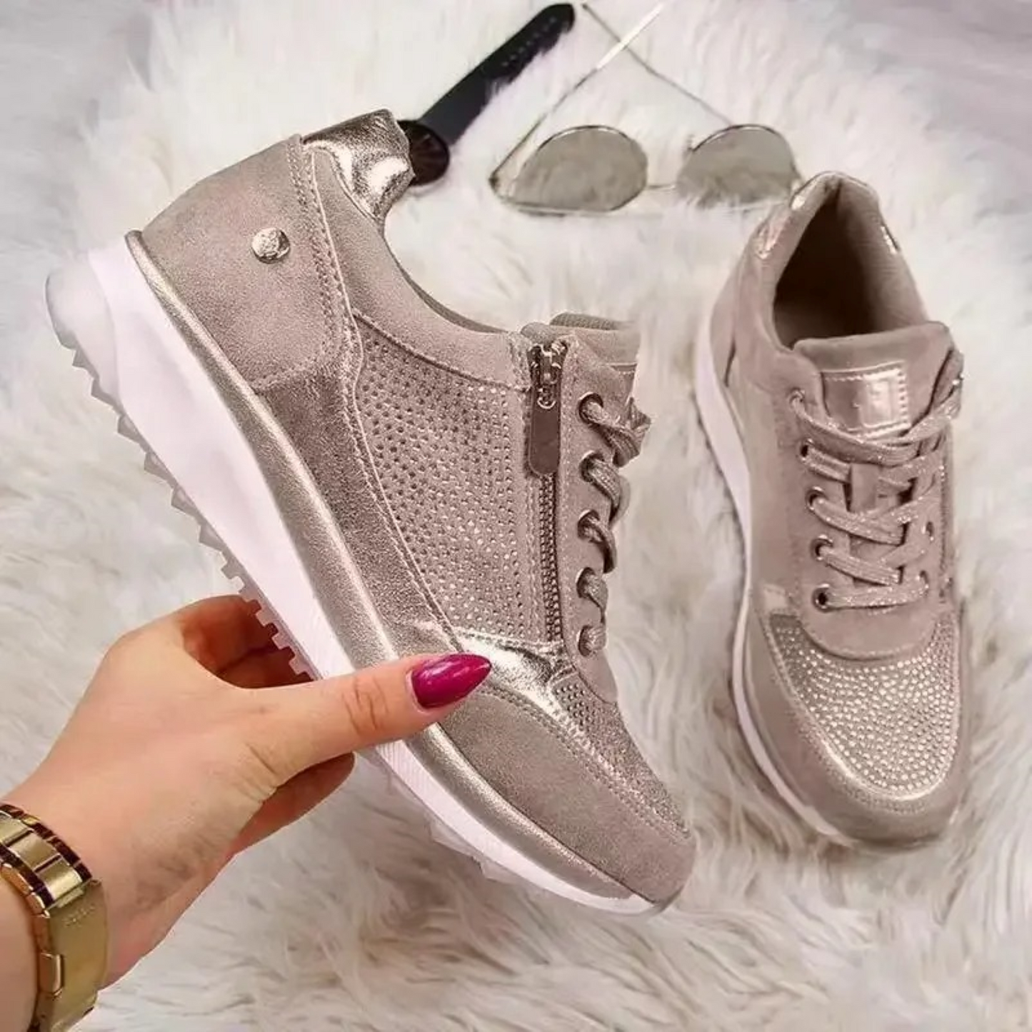 Waterproof Cozy Women's Walking Shoes - Pexav