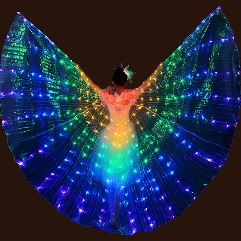 Colorful LED Dance Wings Costume - Pexav