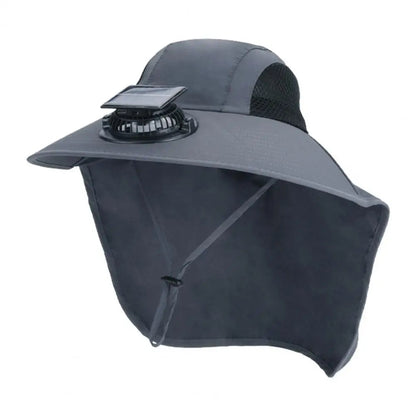 Sun Protection Wide Brim Summer Hat Fan