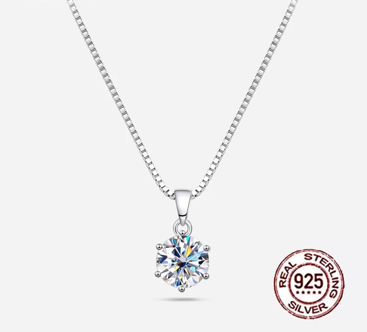 Brilliant White Gemstone Necklace - Pexav
