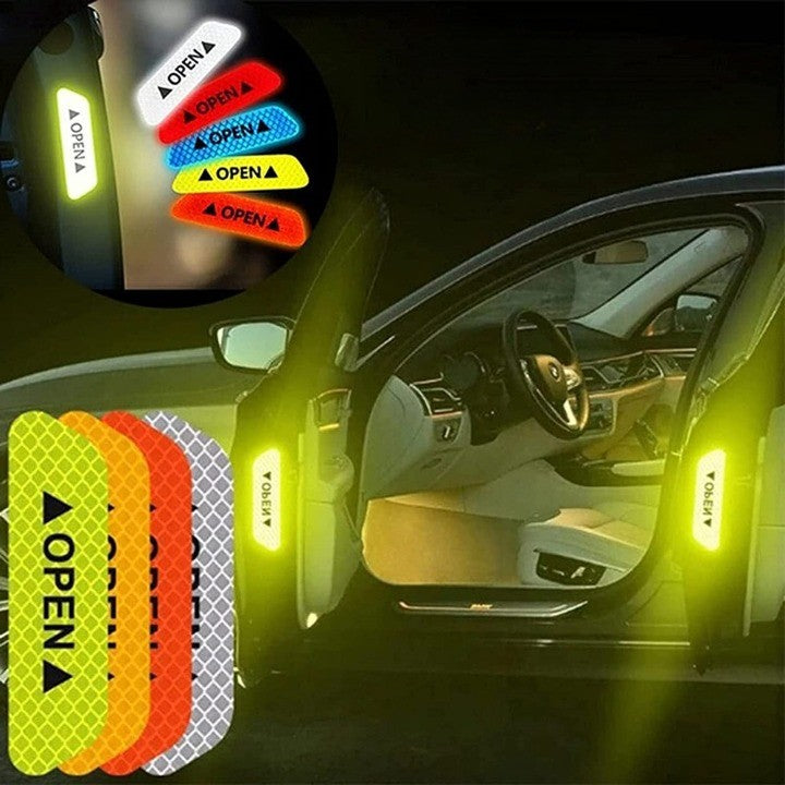 4PCS Safety Reflective Warning Stickers - Pexav