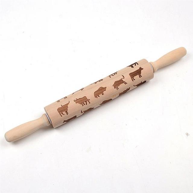 Decorative Rolling Pin - CookieCrafter-Bulls-Nora Luxe