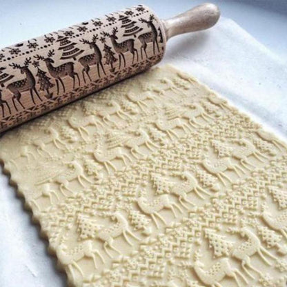 Decorative Rolling Pin - CookieCrafter-Christmas A-Nora Luxe