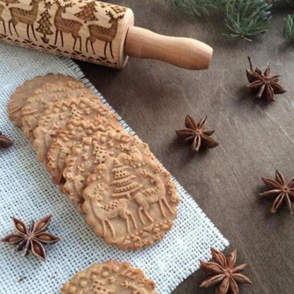 Decorative Rolling Pin - CookieCrafter-Christmas A-Nora Luxe