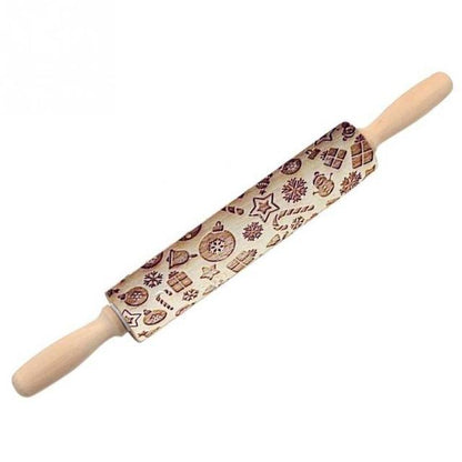 Decorative Rolling Pin - CookieCrafter-Christmas B-Nora Luxe