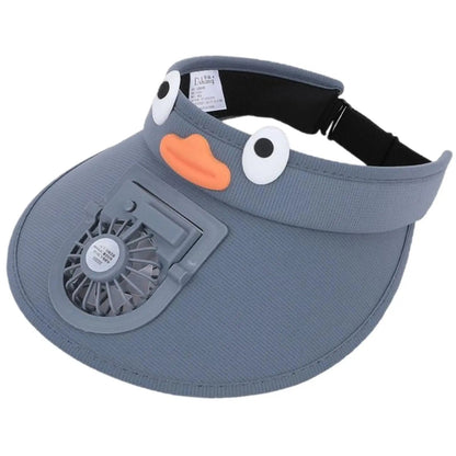 Childrens Summer Shade Cap with Built-in Fan