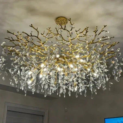 Elegant Crystal Drop Ceiling Lamp Indoor Light Fixture
