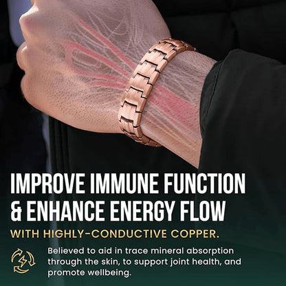 Strong Copper Magnet Therapy Bracelet for Men