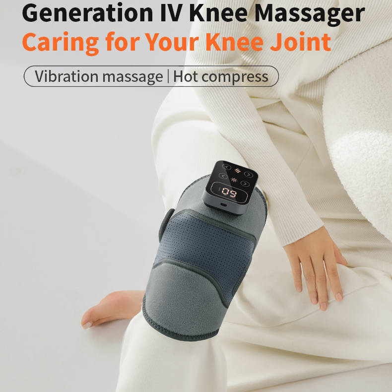 Wireless Knee Massager With Heat And Vibration Therapy