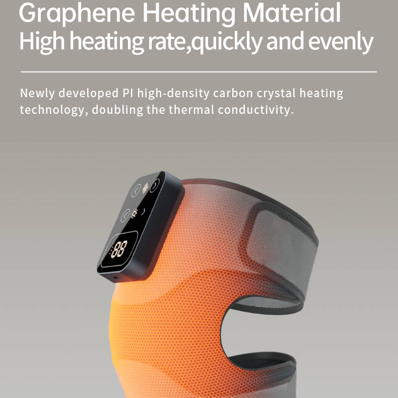Wireless Knee Massager With Heat And Vibration Therapy