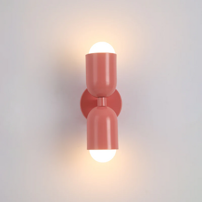 Design Double-Sided LED Wall Lamp - Colorwave-Pink-Nora Luxe