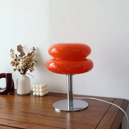 Stylish Glass Desk Lamp with Soft LED Light - Pexav