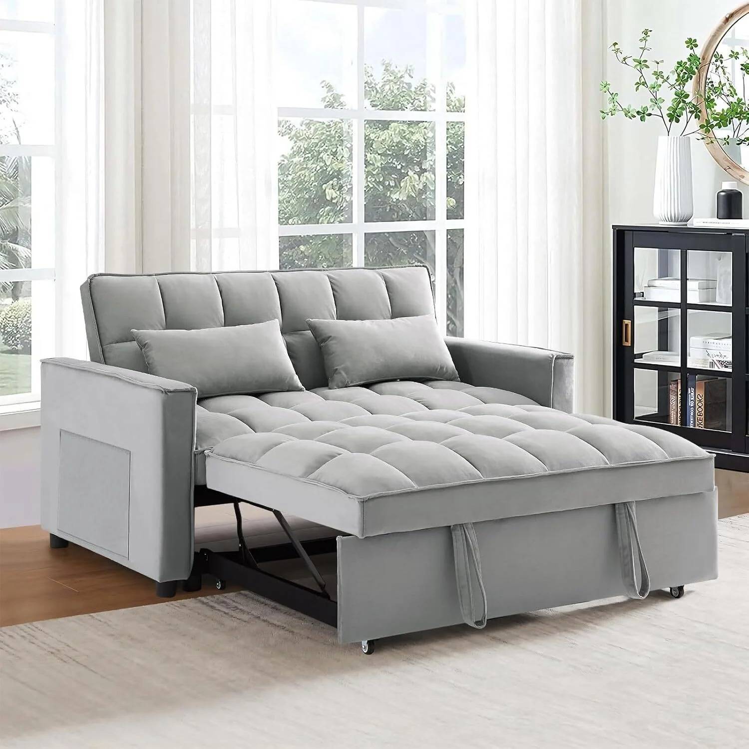 Space Saving Fold Out Sofa Bed - Pexav
