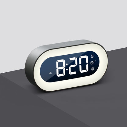 Digital Alarm Clock with Night Light - Lumino-White-Nora Luxe