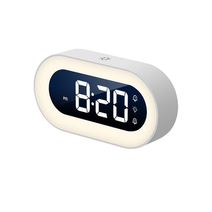 Digital Alarm Clock with Night Light - Lumino-White-Nora Luxe