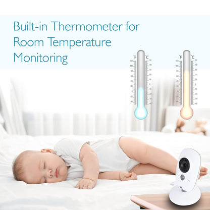 Wireless Baby Monitor with Video and Two Way Audio