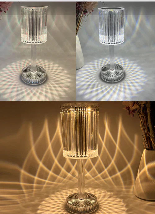 Bright Glass Desk Lamp with Contemporary Style - Pexav