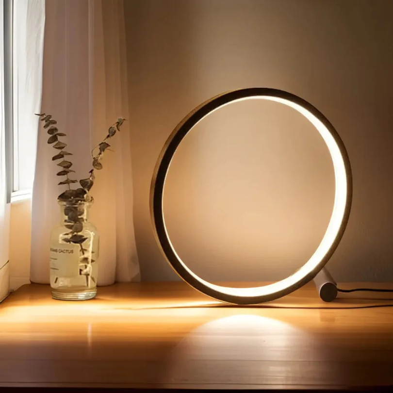 Dimmable LED Night Light - LumaCircle-Black-Nora Luxe