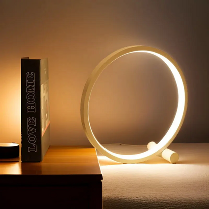 Dimmable LED Night Light - LumaCircle-White-Nora Luxe