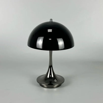 Dimmable & Wireless Flower Button Lamp - BloomGlow-Black-Nora Luxe