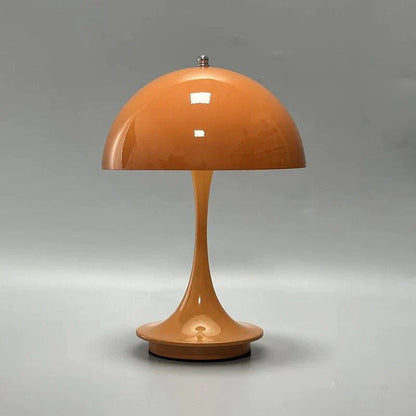 Dimmable & Wireless Flower Button Lamp - BloomGlow-Orange-Nora Luxe