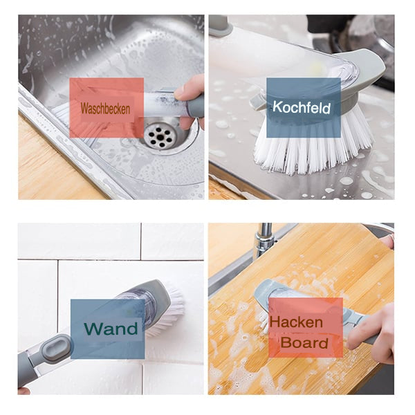 Dish brush with soap dispenser - DishMaster-Nora Luxe