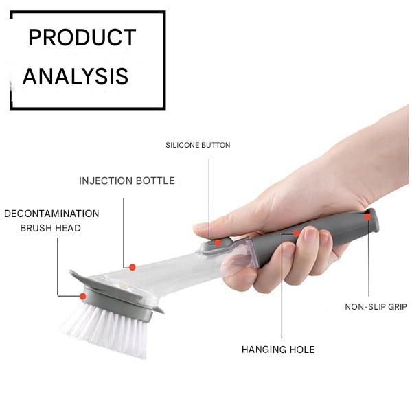 Dish brush with soap dispenser - DishMaster-Nora Luxe