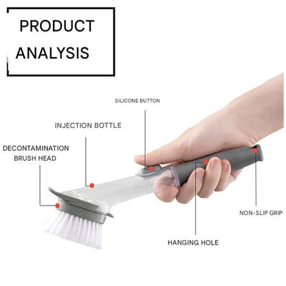 Dish brush with soap dispenser - DishMaster-Nora Luxe