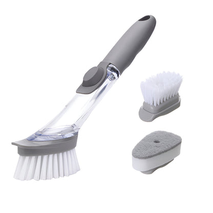 Practical Kitchen Brush with Built-in Soap Dispenser - Pexav