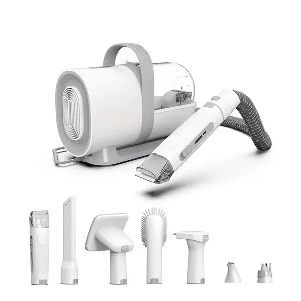 Pet Grooming Clippers with Vacuum Attachment - Pexav
