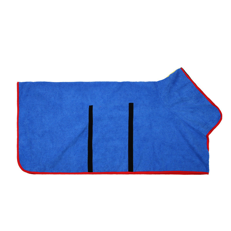 Dog bathrobe - DryPaws-Blue-S-Nora Luxe