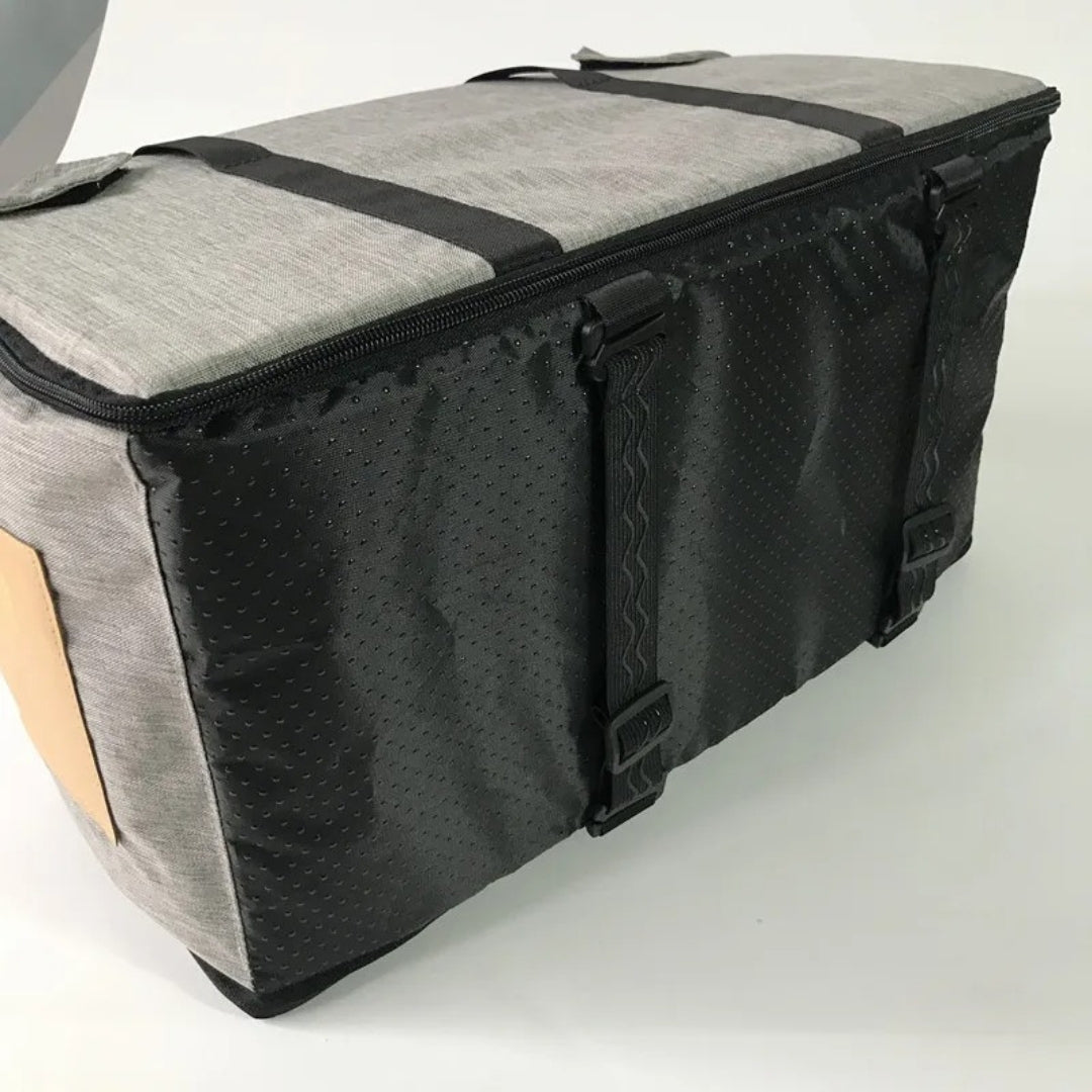 Dog Car Safety Travel Bag - SafePaws-Gray-Nora Luxe