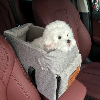 Dog Car Safety Travel Bag - SafePaws-Gray-Nora Luxe