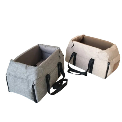 Dog Car Safety Travel Bag - SafePaws-Gray-Nora Luxe