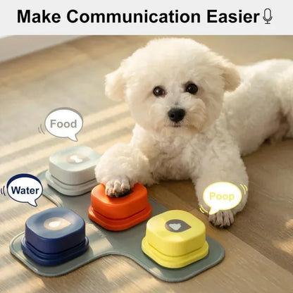 Dog Communication Buttons Set - BarkTalk-2 Pieces-Nora Luxe