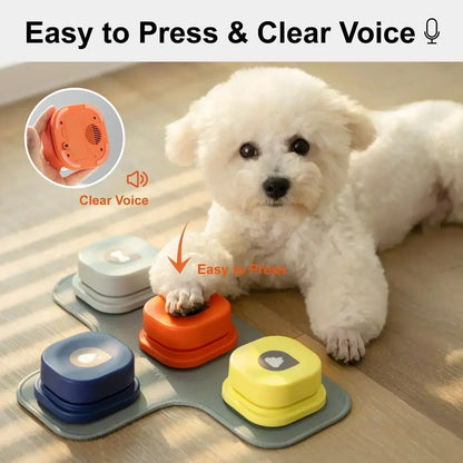 Dog Communication Buttons Set - BarkTalk-2 Pieces-Nora Luxe