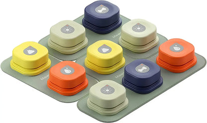 Dog Communication Buttons Set - BarkTalk-9 Pieces-Nora Luxe