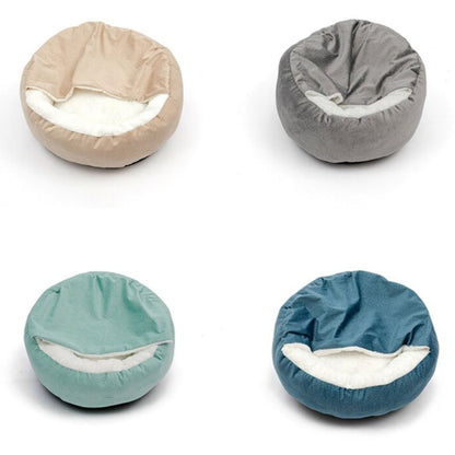 Dog Cuddle Cave - SnuggleNest-Gray-S (25.59 inches)-Nora Luxe