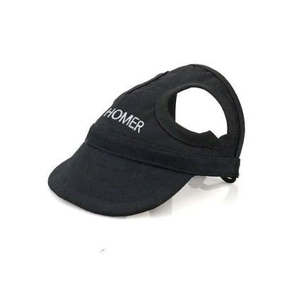 Dog Sun Cap for UV Protection-Black-S - Small Sized Dogs (Weight under 22.04 lbs)-Nora Luxe