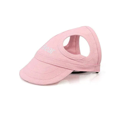 Dog Sun Cap for UV Protection-Pink-S - Small Sized Dogs (Weight under 22.04 lbs)-Nora Luxe