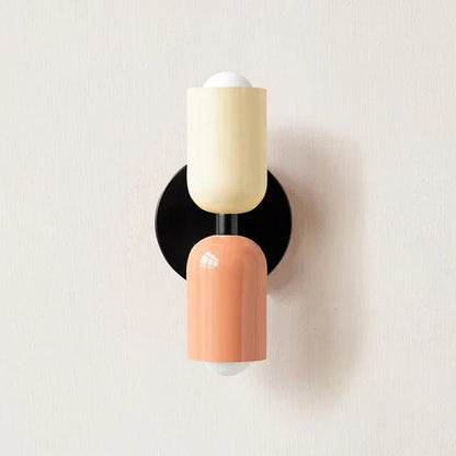 Double LED Wall Lamps - DualGlow-White / Pink-Nora Luxe