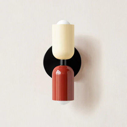 Double LED Wall Lamps - DualGlow-White / Red-Nora Luxe