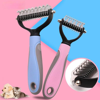 Double-Sided Hair Removal Comb for Pets - SmoothGroom-Blue-Nora Luxe