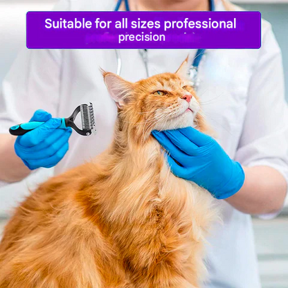 Double-Sided Hair Removal Comb for Pets - SmoothGroom-Blue-Nora Luxe