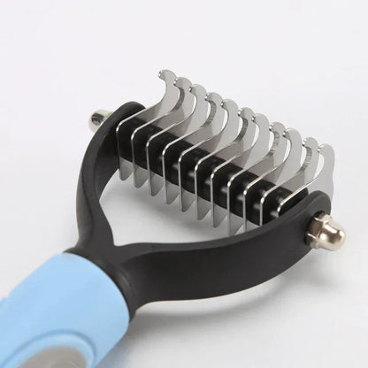 Double-Sided Hair Removal Comb for Pets - SmoothGroom-Blue-Nora Luxe